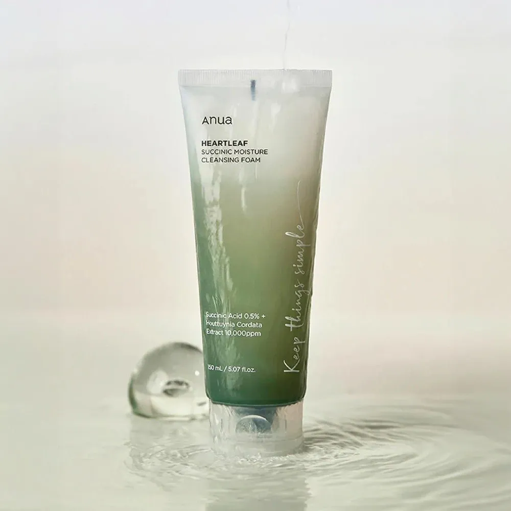 Anua Heartleaf Succinic Moisture Cleansing Foam 150ml