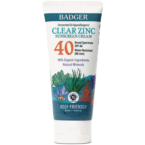 Badger SPF 40 Sport Mineral Sunscreen Cream