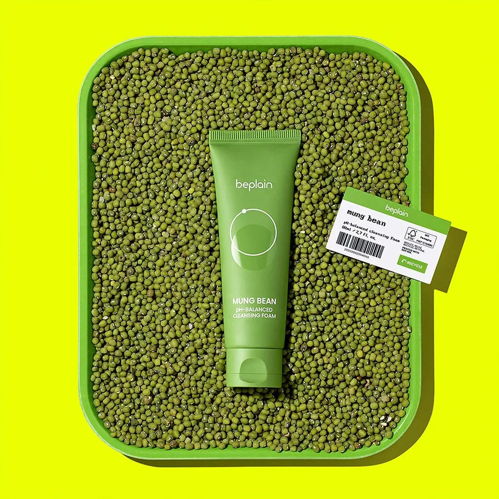 Beplain Mung Bean PH Balanced Cleansing Foam 80ml