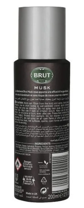 Brut Musk Deodorant Spray for Men Deodorant Spray - For Men