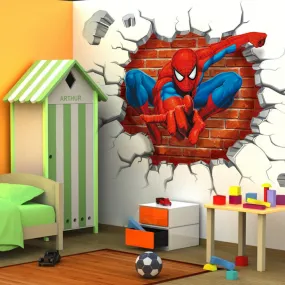 famous cartoon movie spider man wall stickers for kids rooms