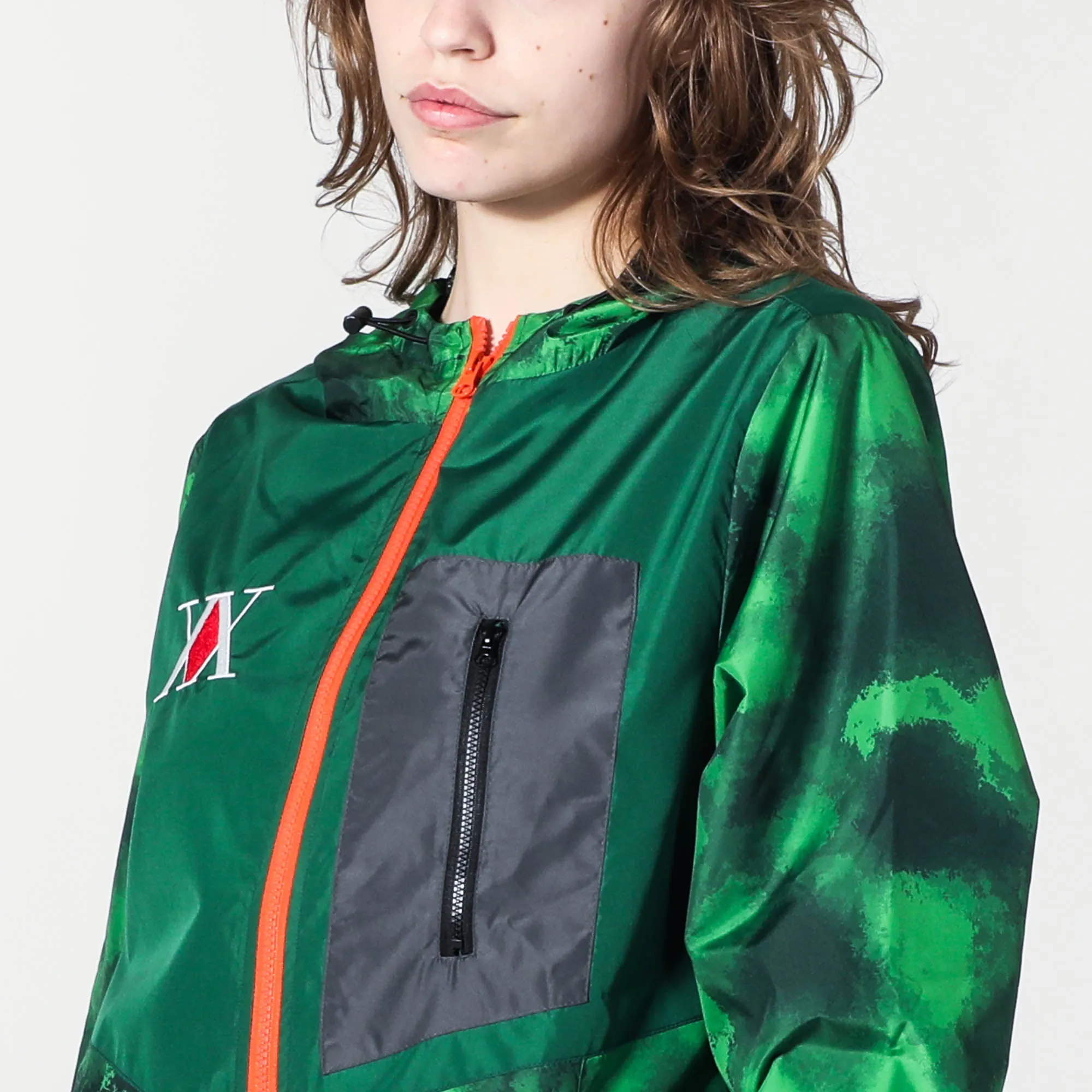 Gon Green Spray Paint Camo Anorak