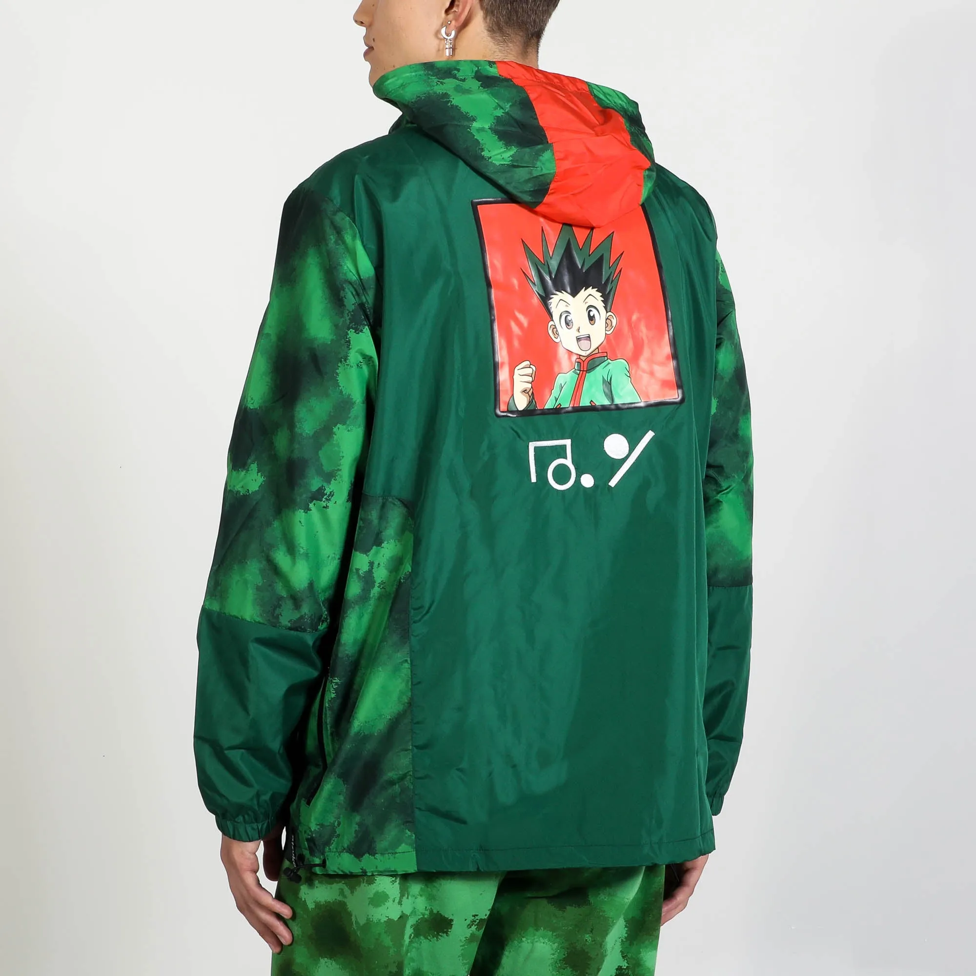 Gon Green Spray Paint Camo Anorak