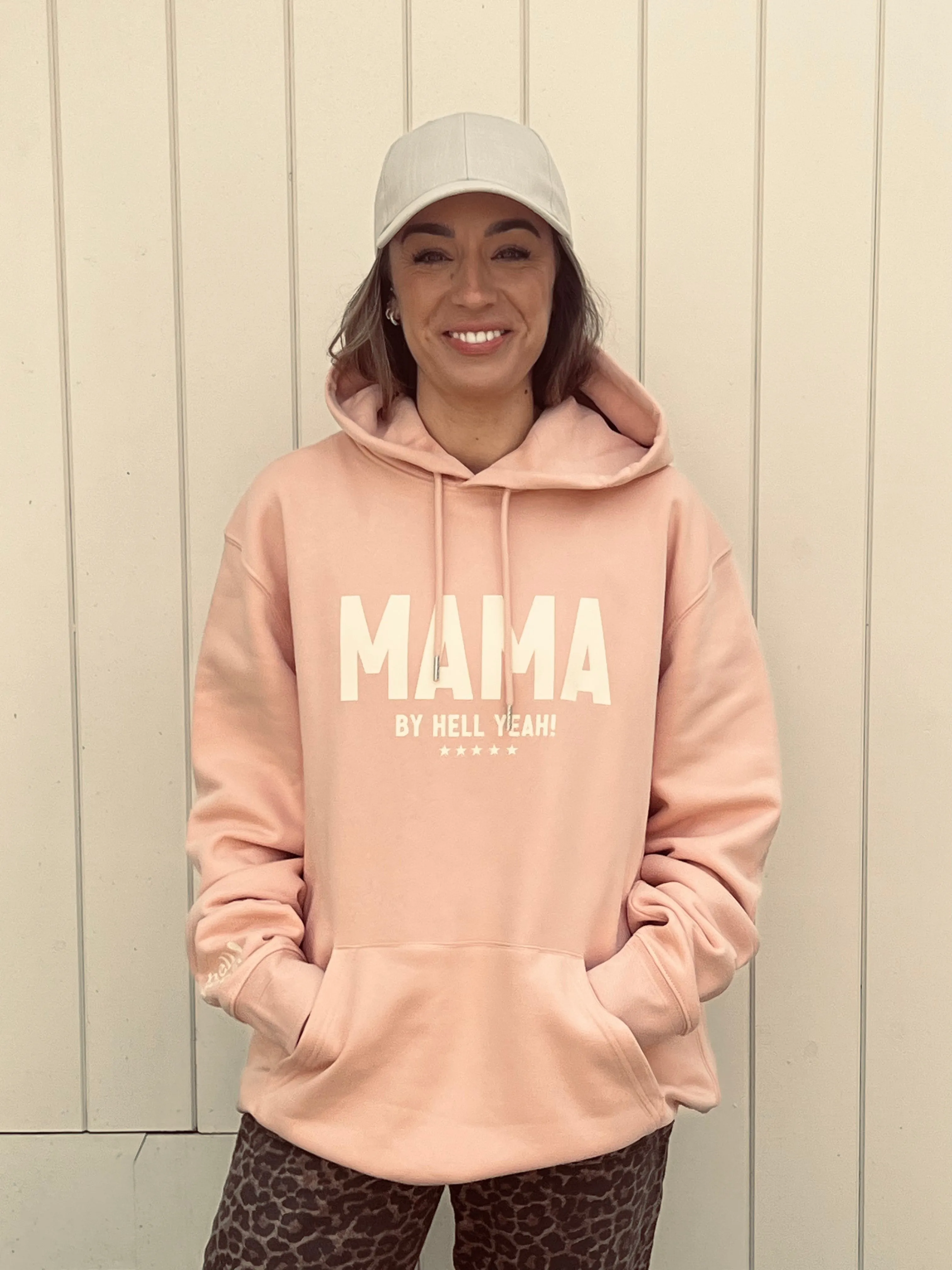 MAMA BLUSH PINK OVERSIZED HOODY