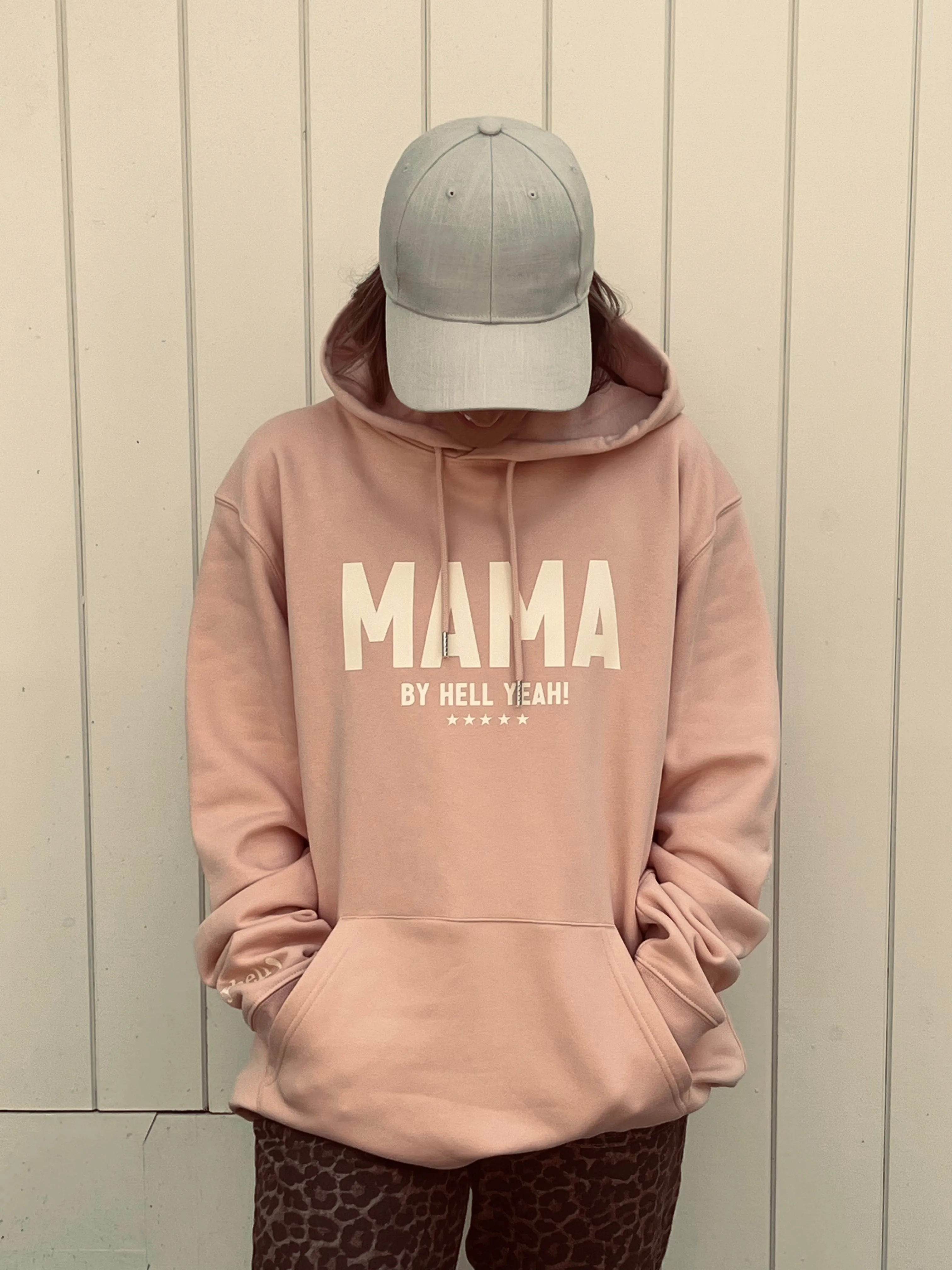 MAMA BLUSH PINK OVERSIZED HOODY