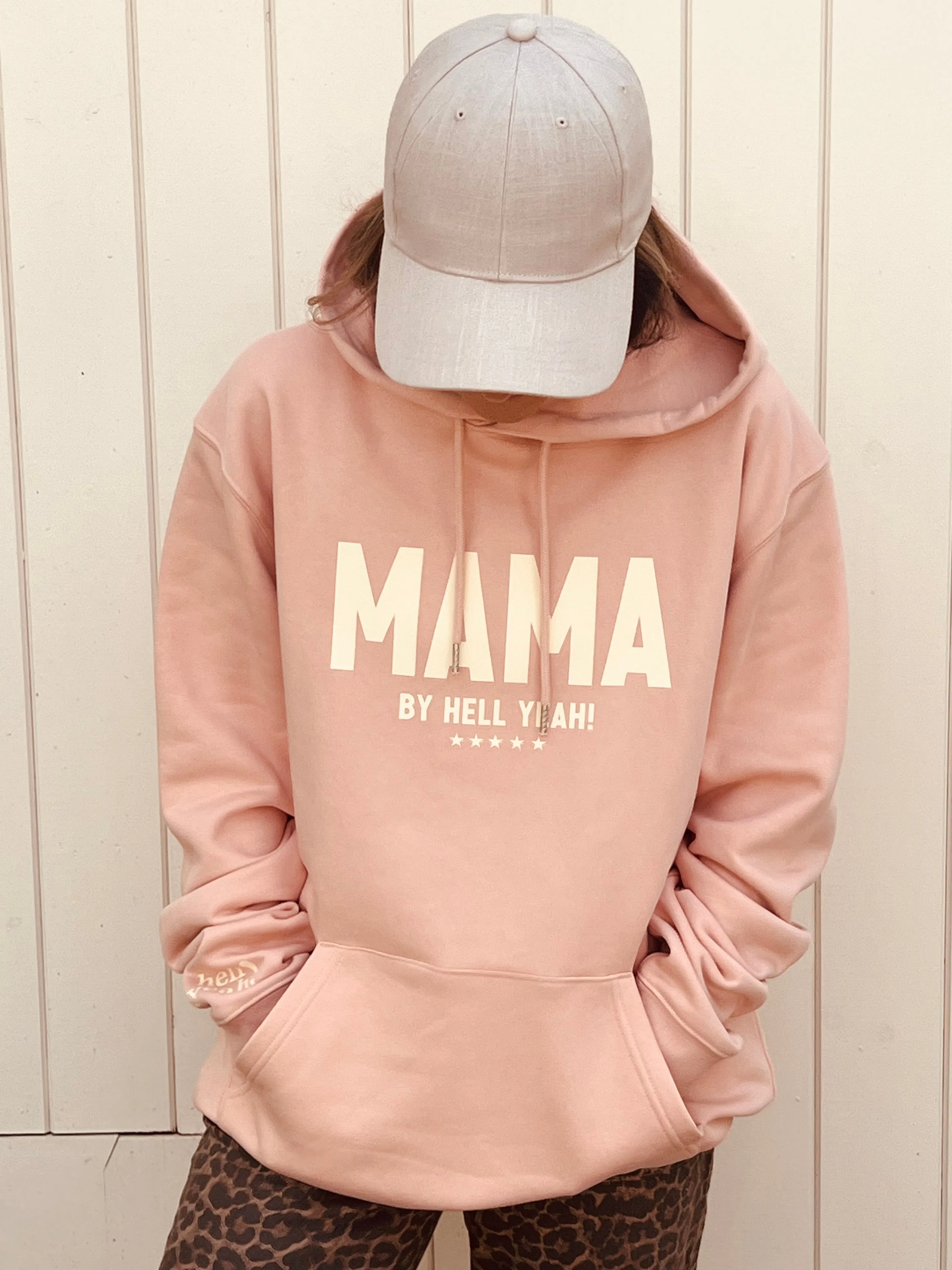 MAMA BLUSH PINK OVERSIZED HOODY