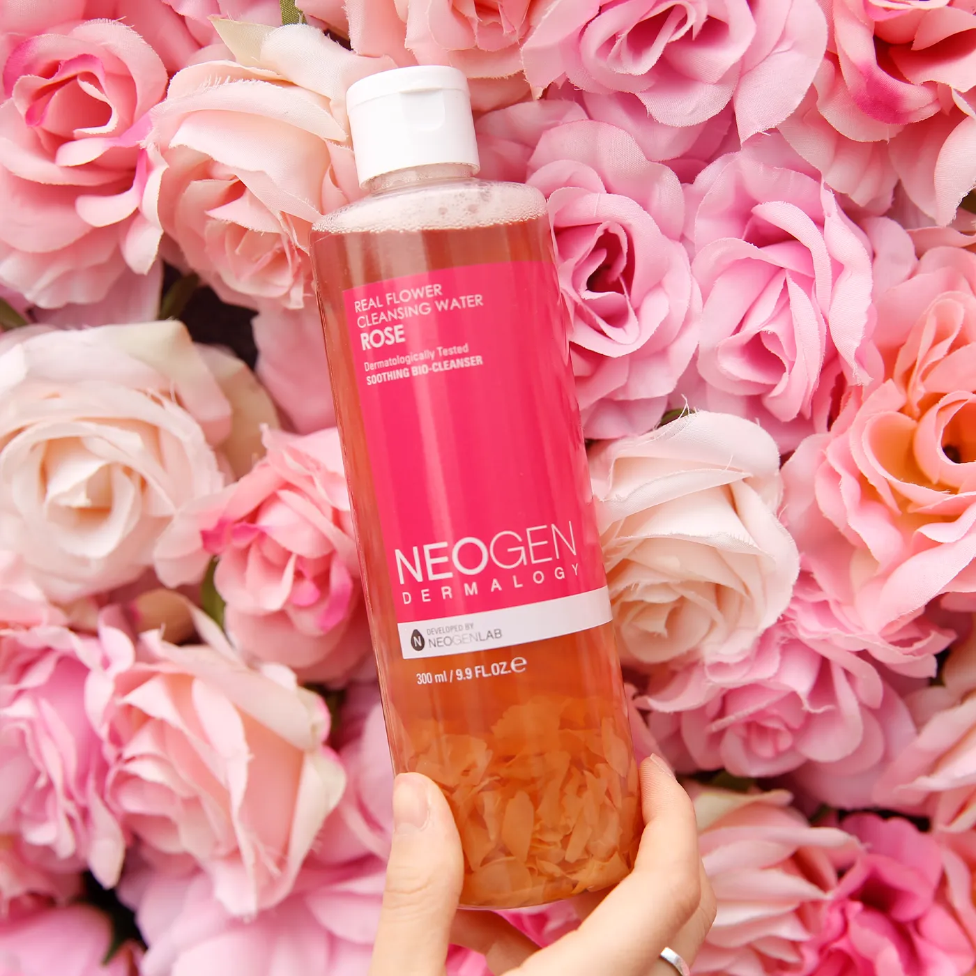 NEOGEN Real Flower Cleansing Water Rose غسول مائي للبشرة بماء الورد