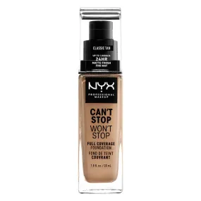 NYX - Can't Stop Won't Stop 24HR Full Coverage Foundation Classic Tan - 1 fl oz (30 ml)