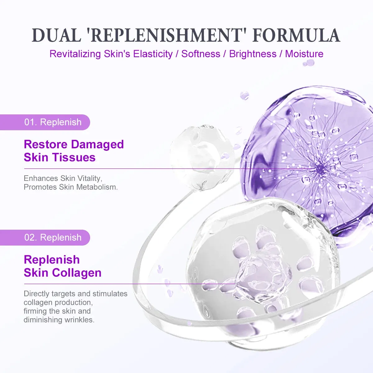 Pure Retinol Face Serum Collagen Pore Shrink Tightening Hyaluronic Acid Moisturizing Facial Serum Korean Skin Care Products 40Ml