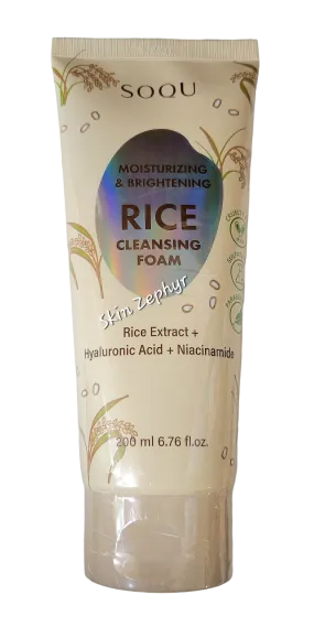 Soqu Moisturizing and Brightening Rice Cleansing Foam