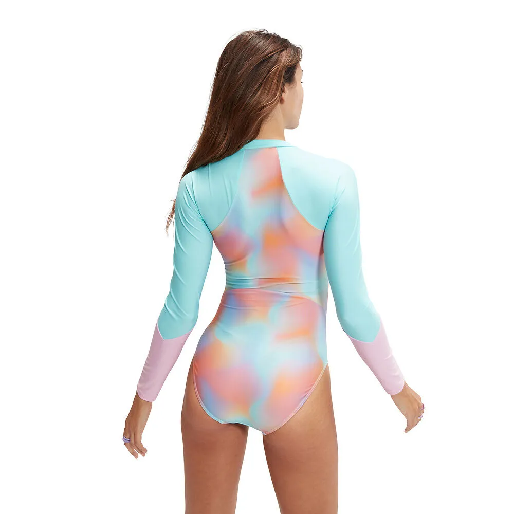 Speedo Womens Zip Long Sleeve Swimsuit