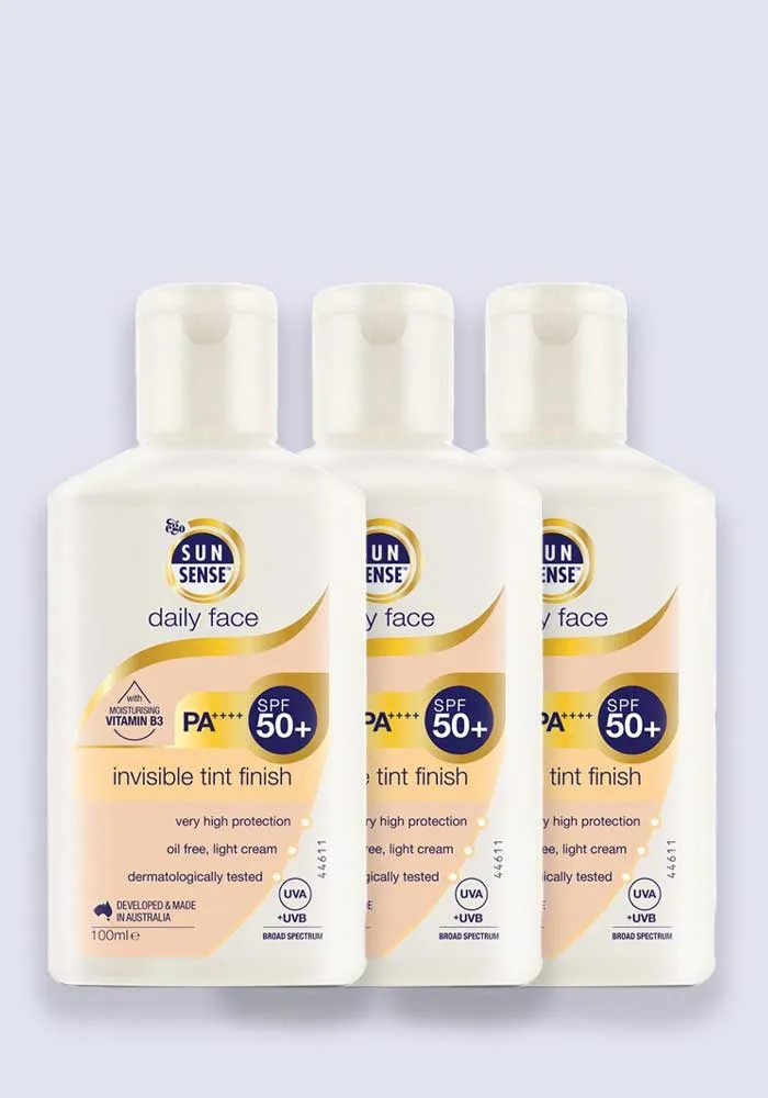 SunSense Daily Face SPF 50  Moisturising Sunscreen 100ml - 3 Pack Saver