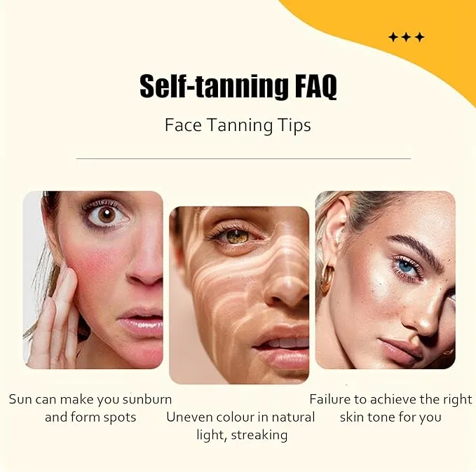 Tanning Aid Extends Protects The Natural Skin Tone With Aloe Vera, Moisturises The Skin, Absorbs Quickly Non-Greasy, Gives Skin a Long-Lasting Golden Tan, Vegan Cruelty