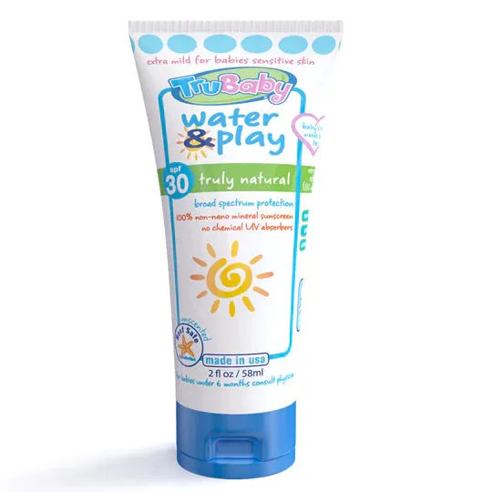 TruKid TruBaby Water & Play - Unscented  Water Resistant - UVA/UVB Lotion, 58 ml